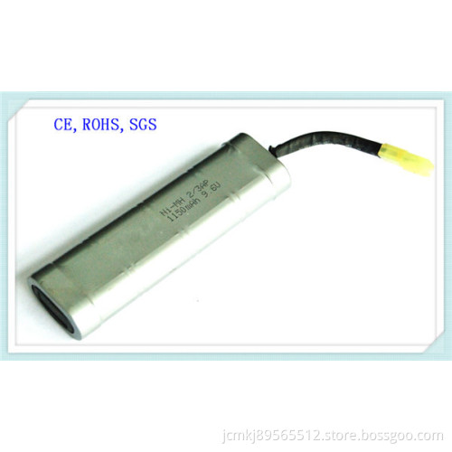 Ni-MH Battery 2/3ap-9.6V 1150mAh for, Electric Tools, Aircraft Battery, Electric Toys, Cordless Phone Battery, Alarm System, Rechargeable Battery